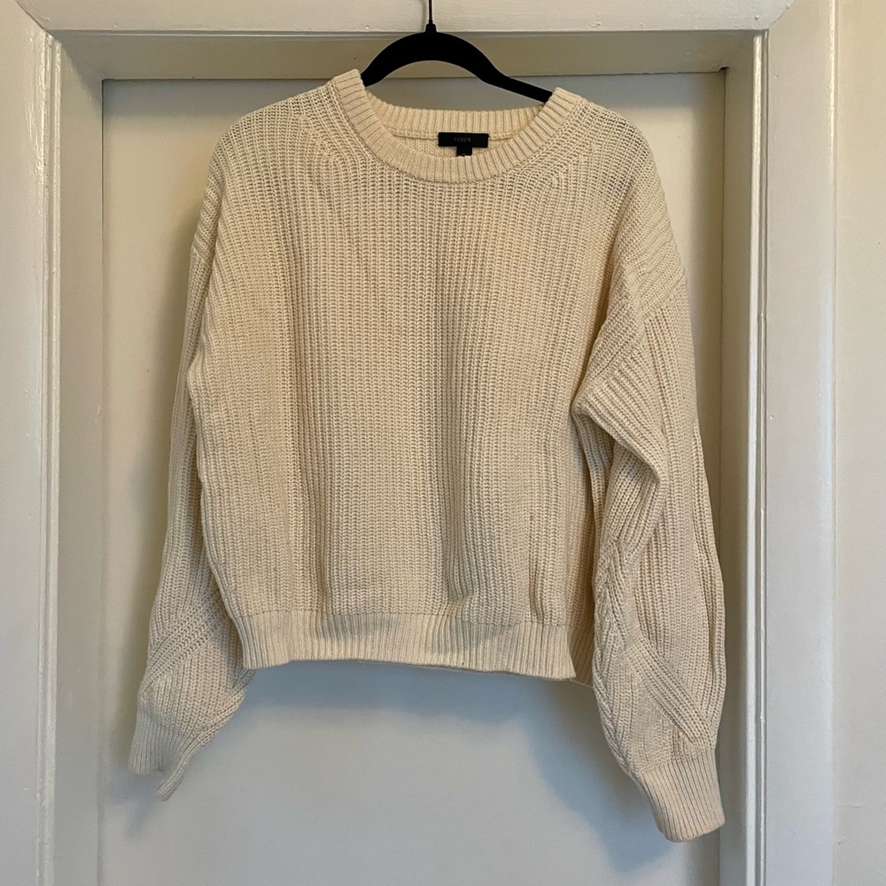 J Crew Merino blend crew neck sweater